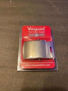 Vanguard US Army Navy Military Male Men's Uniform Belt Buckle Silver NEW